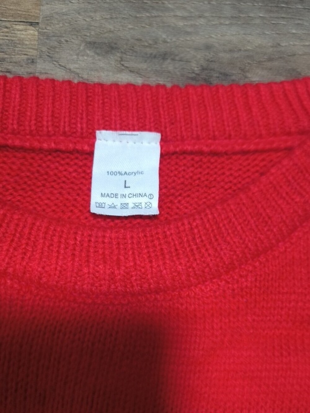 Red Christmas Tree Knit Sweater - Holiday Women's Sweater - Picture 2 of 2